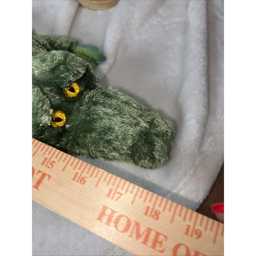 Vintage Aurora Green Alligator Plush Stuff Animal Collectible Retro Toy Kids 90s